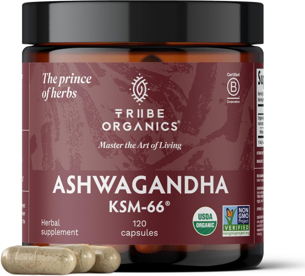 An image of Tribe Organics Ashwagandha KSM-66 
